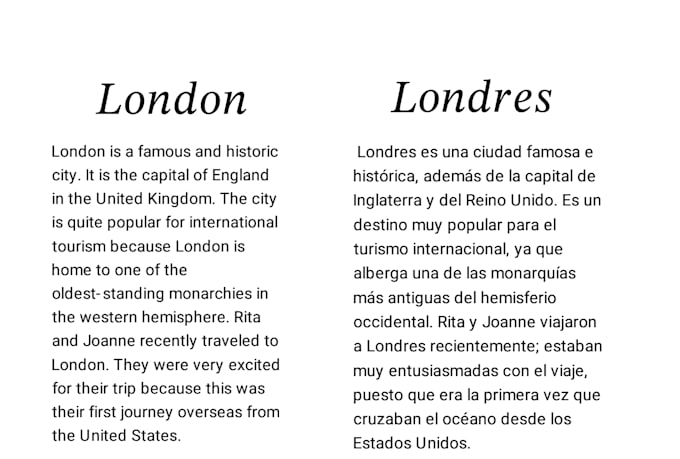 traducción del inglés al español